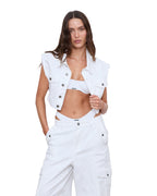 WOMENS OFF-DUTY BIKINI WHITE RIB BIKINI