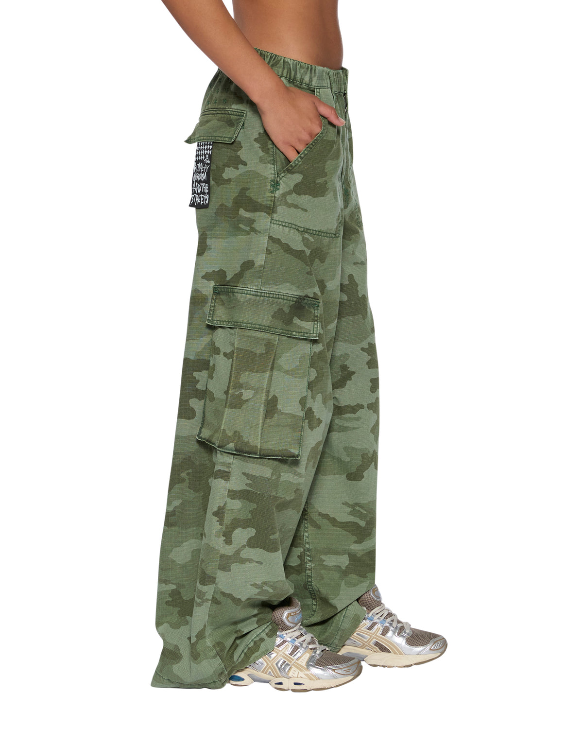 WOMENS KSUPER CARGO PANT HASH CAMO PANTS