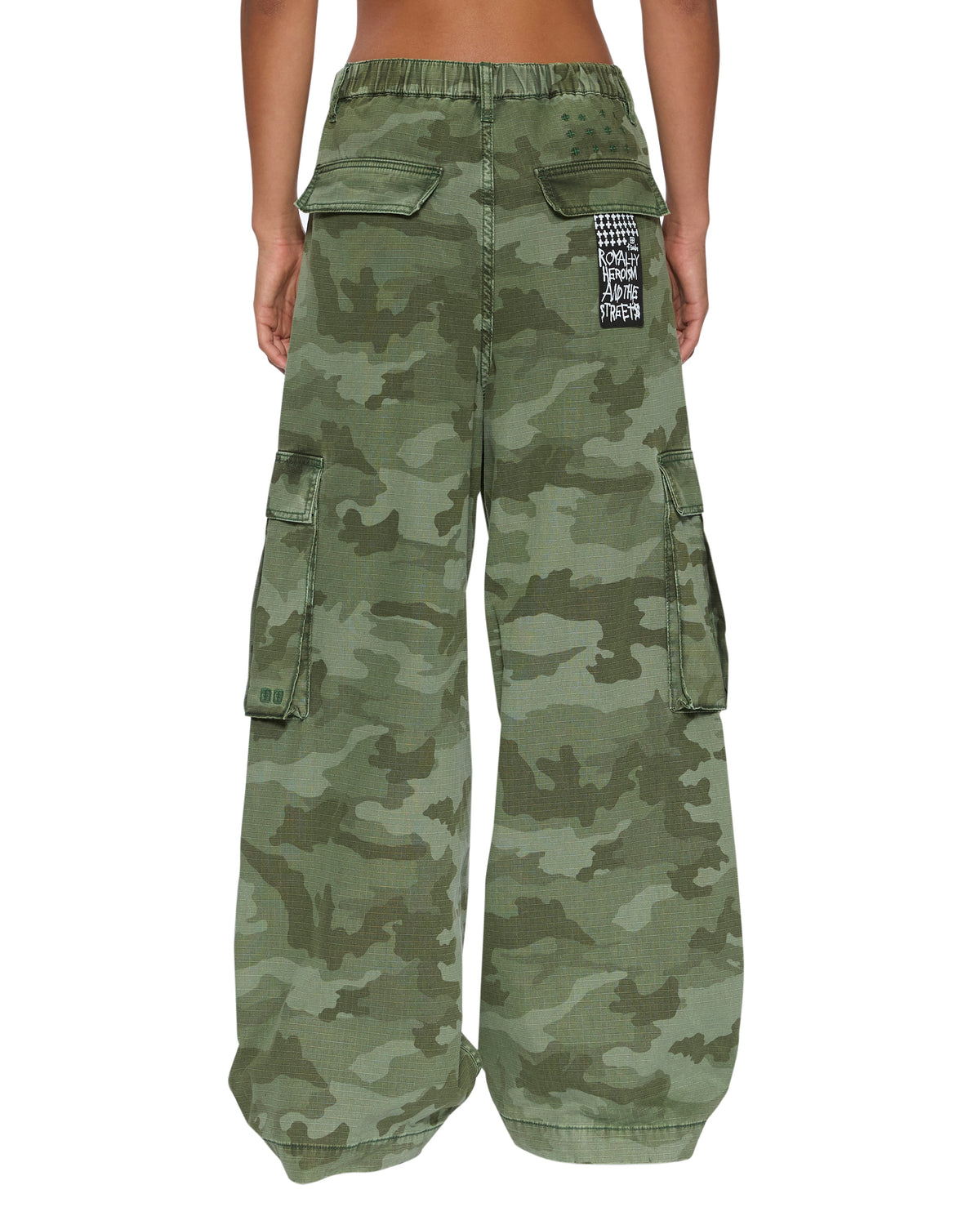 Womens Ksuper Cargo Pant Hash Camo Pants | Ksubi