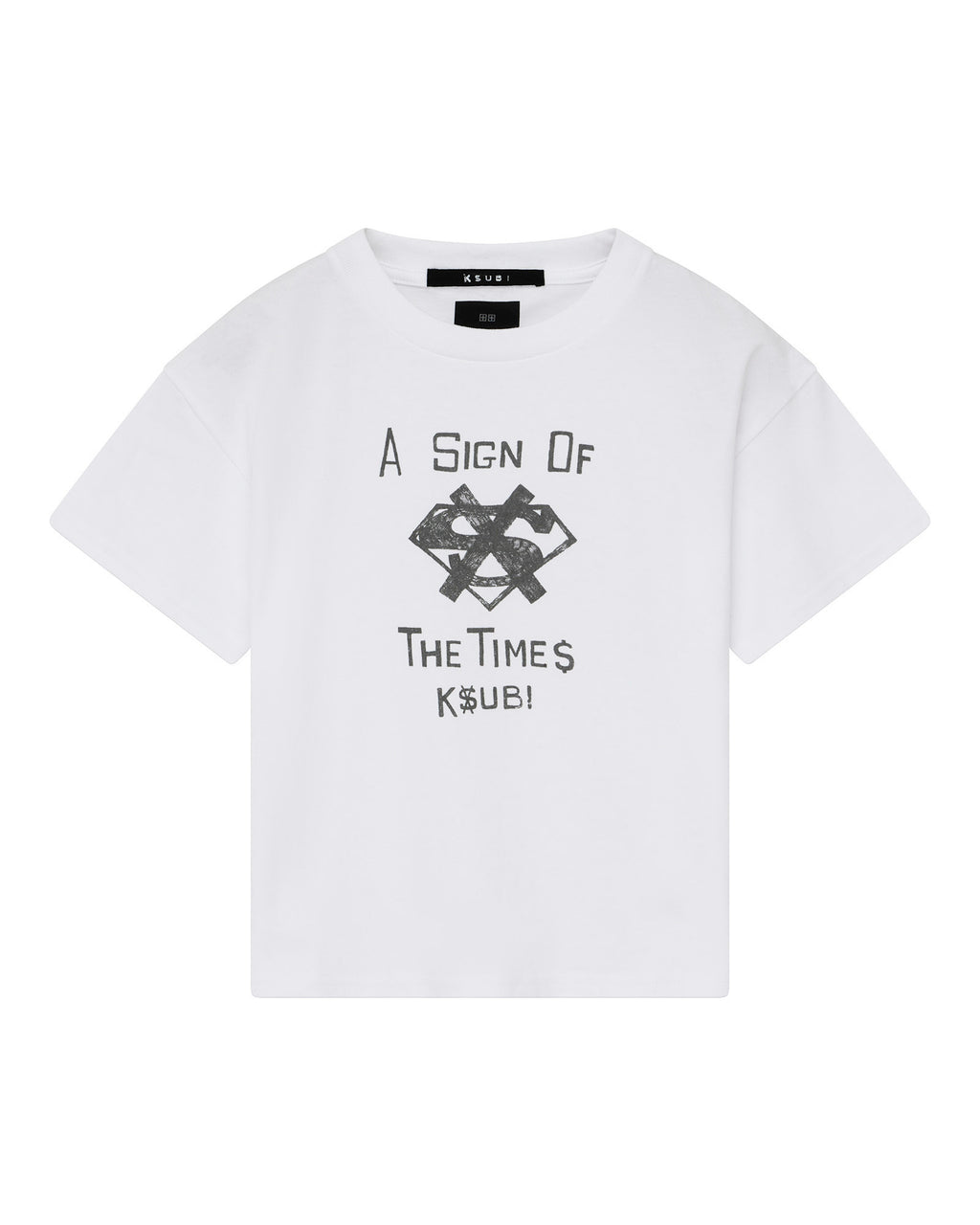 Kids The Sign Lil Biggie Ss Tee White Regular Tees - White