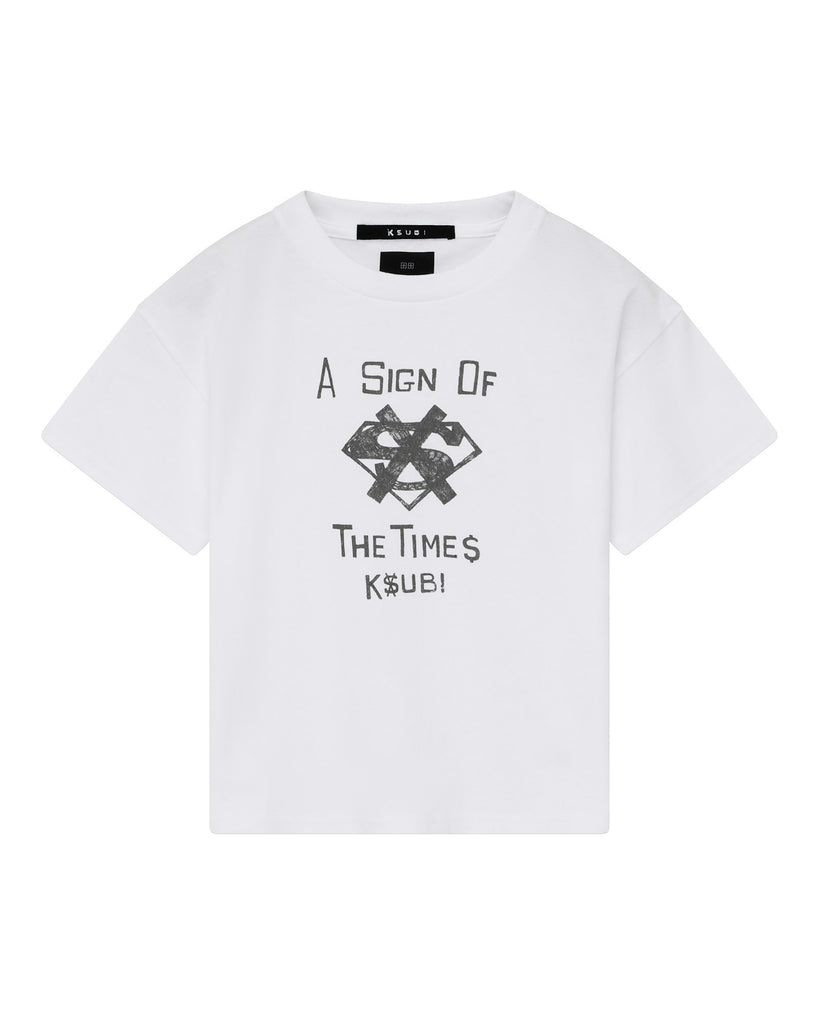 Kids The Sign Lil Biggie Ss Tee White Tees | Ksubi ++