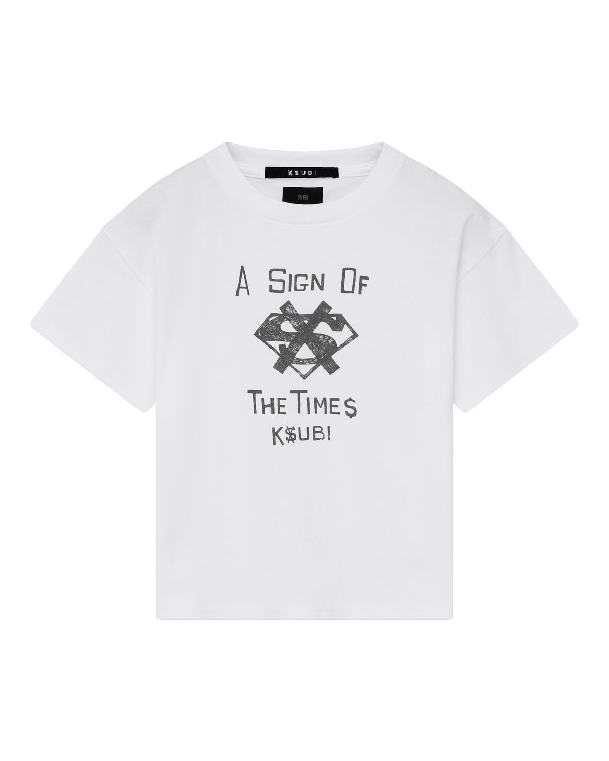 Kids The Sign Lil Biggie Ss Tee White Regular Tees - White