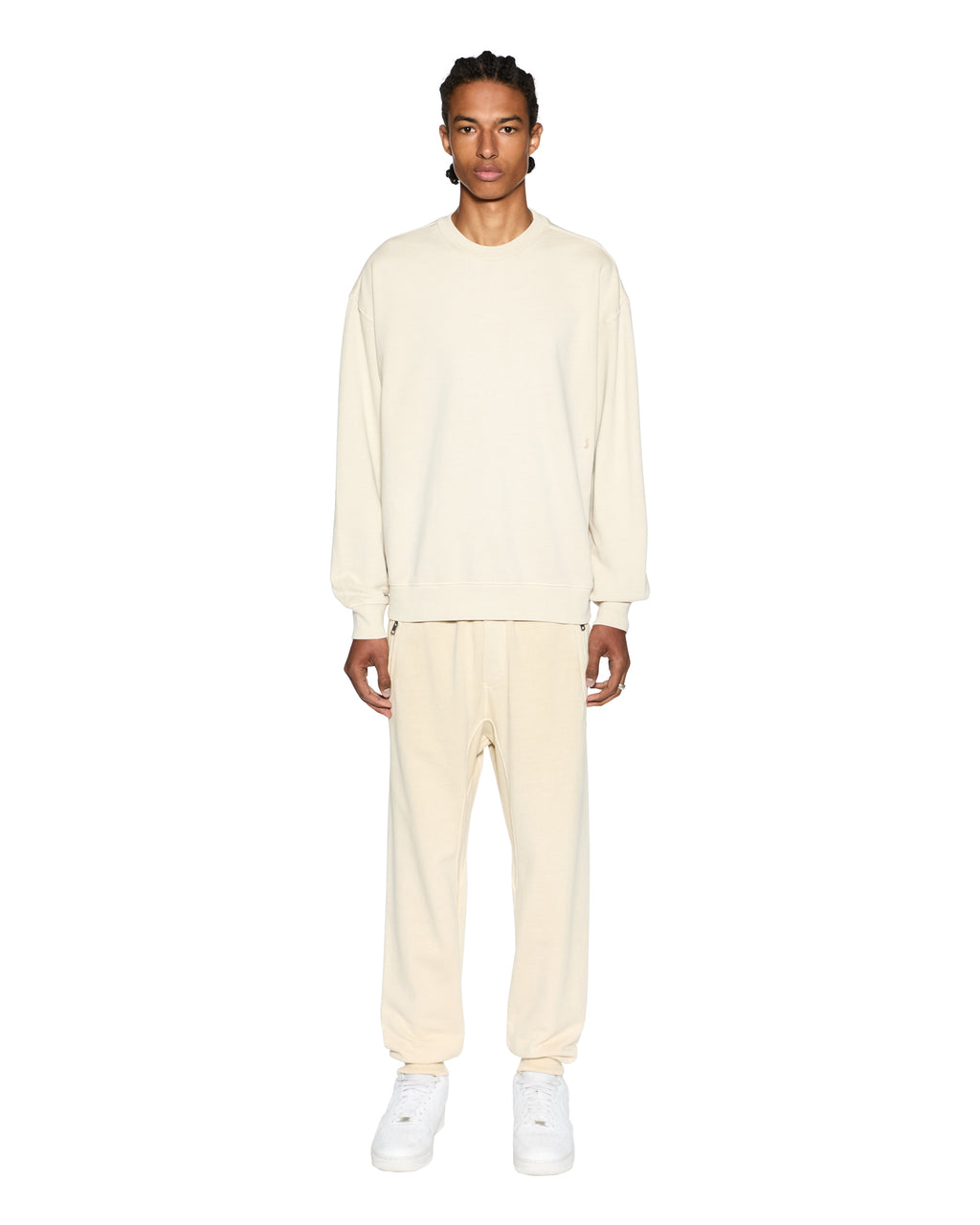 MENS 4 X 4 BIGGIE CREW DESERT FLEECE