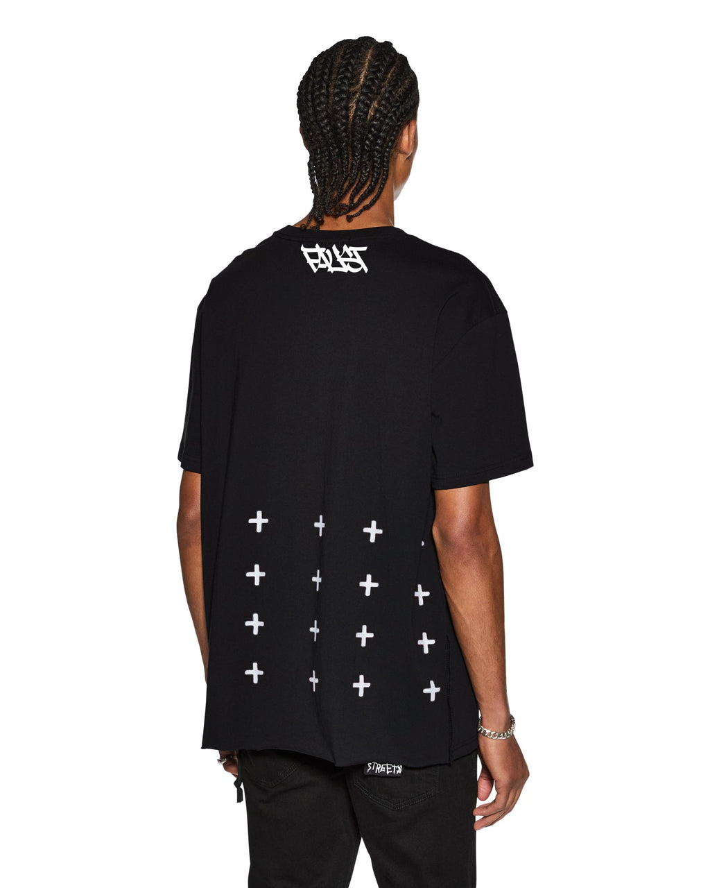 MENS FAUST BIGGIE SS TEE JET BLACK TEES