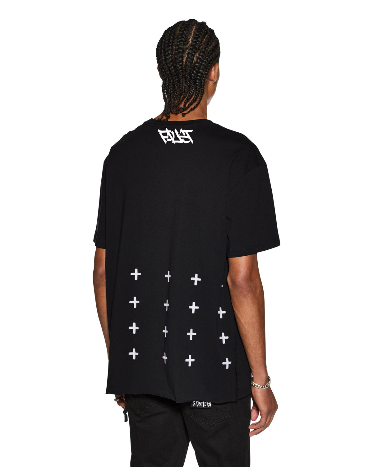 MENS FAUST BIGGIE SS TEE JET BLACK TEES