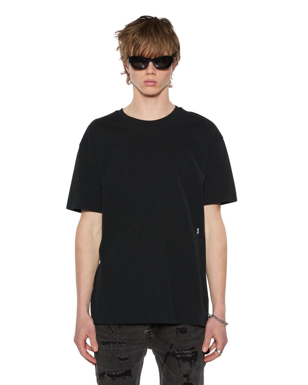 MENS 4 X 4 BIGGIE SS TEE JET BLACK TEES