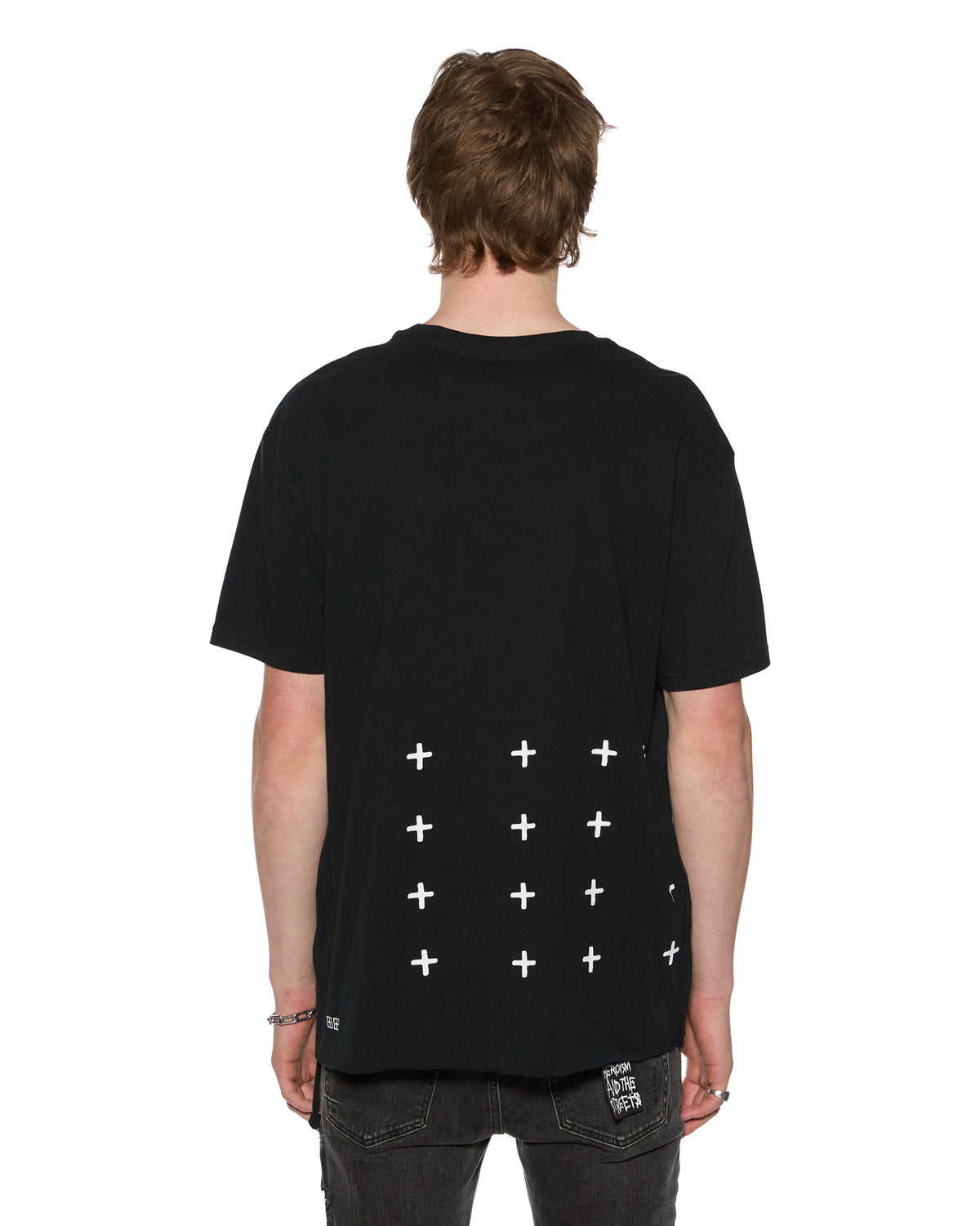 MENS 4 X 4 BIGGIE SS TEE JET BLACK TEES