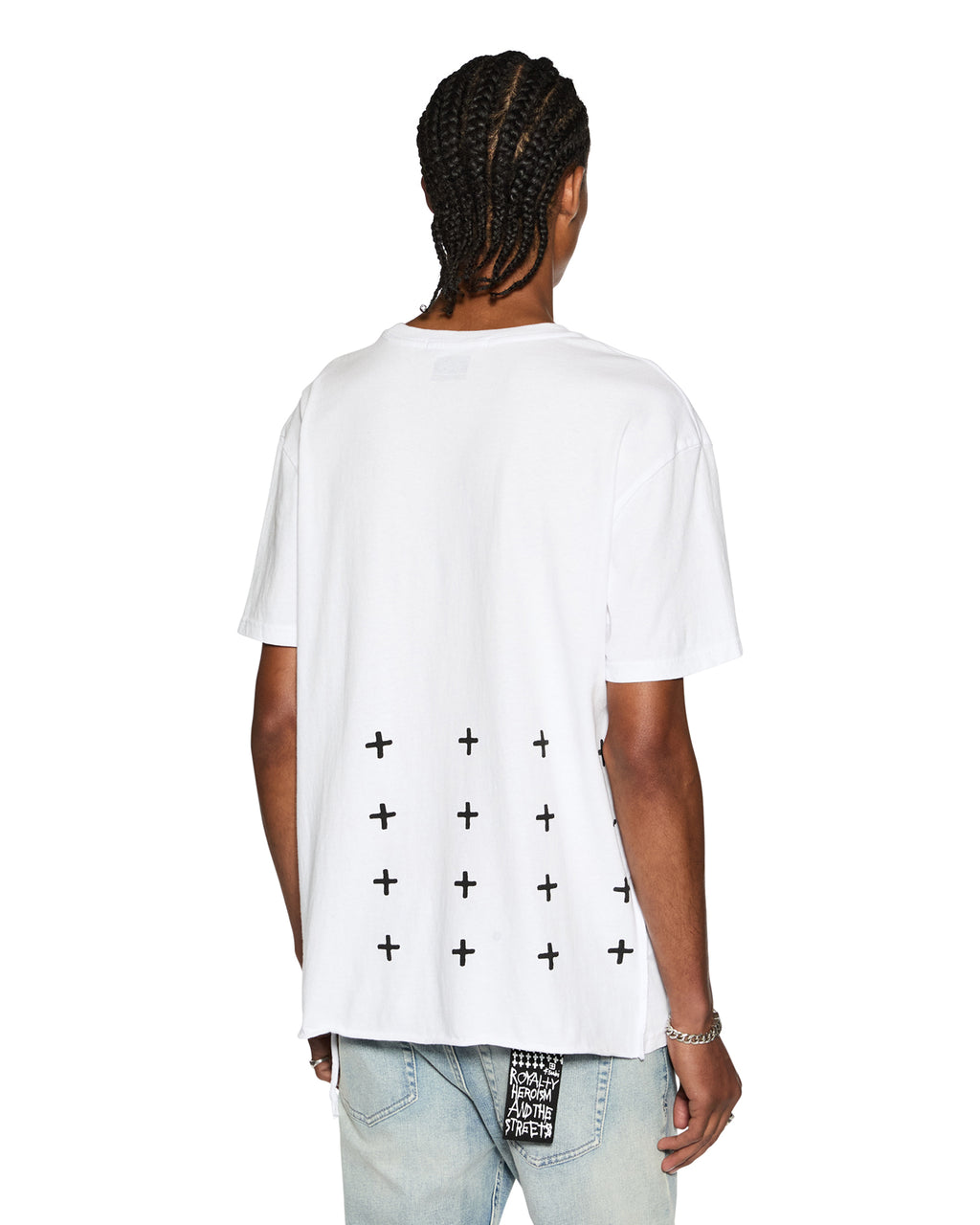 MENS 4 X 4 BIGGIE SS TEE OPTIC WHITE TEES