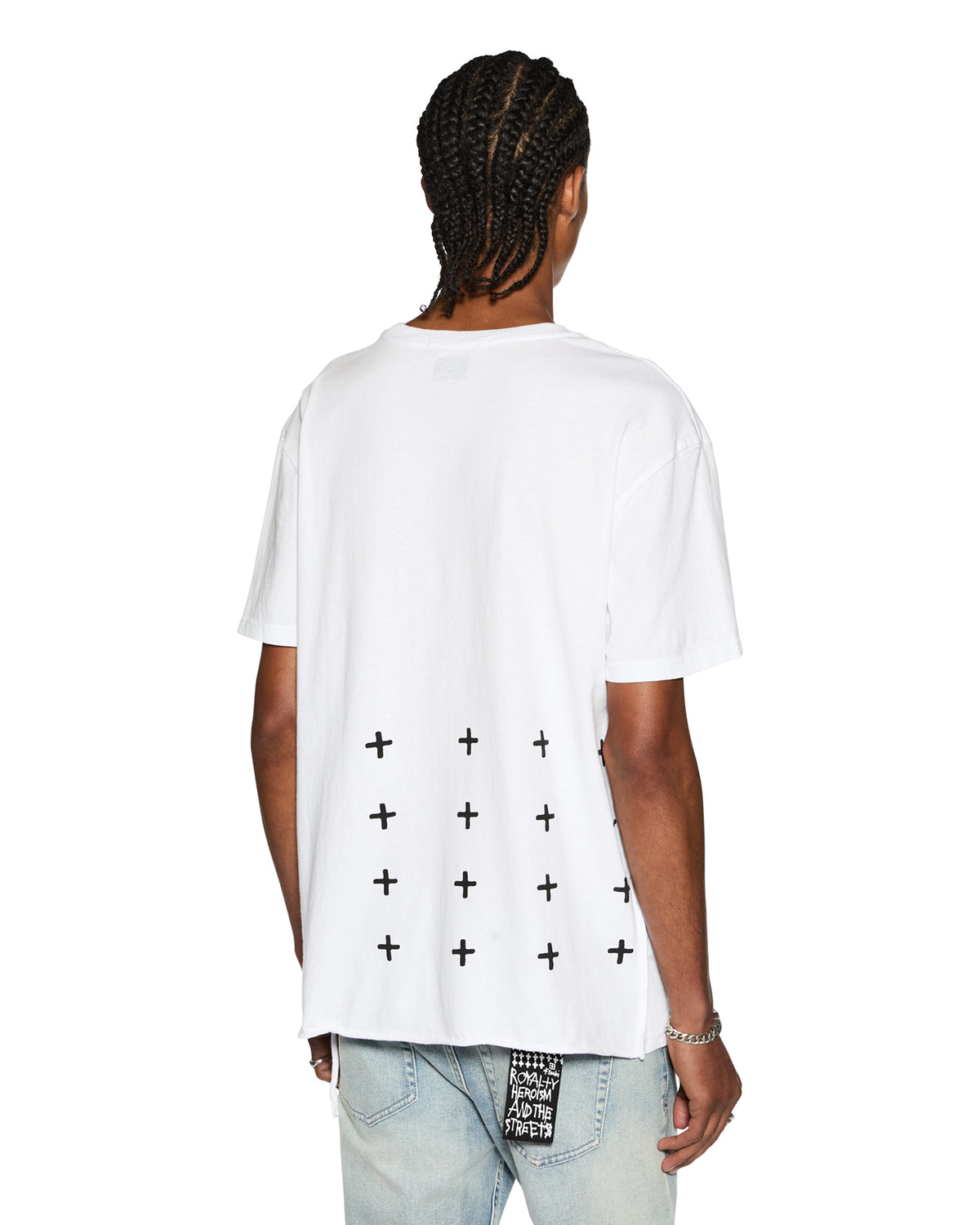 MENS 4 X 4 BIGGIE SS TEE OPTIC WHITE TEES