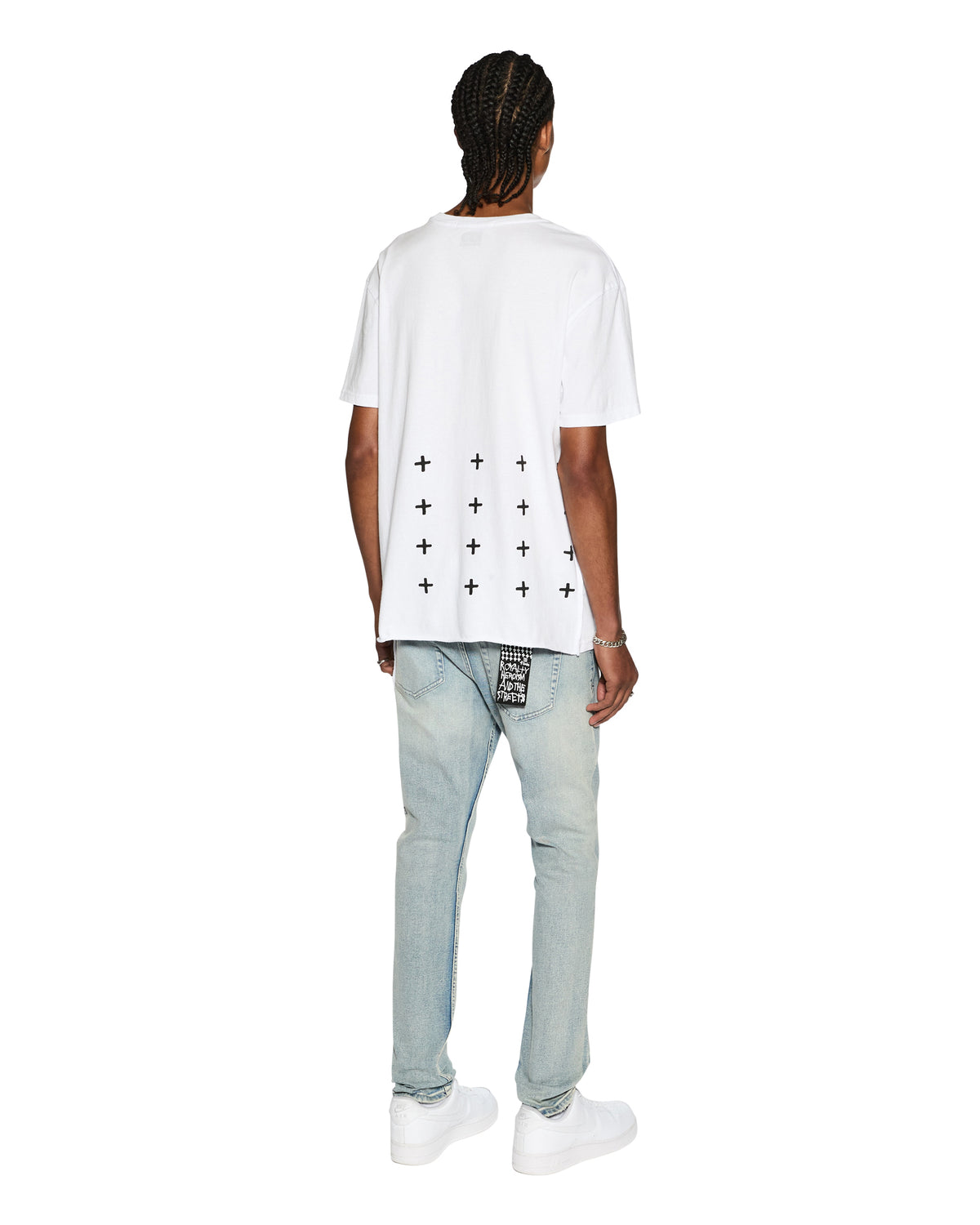 MENS 4 X 4 BIGGIE SS TEE OPTIC WHITE TEES