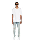 MENS 4X4 BIGGIE SS TEE WHITE/RED TEES