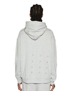 MENS 4 X 4 BIGGIE HOODIE GREY MARLE FLEECE