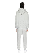 MENS 4 X 4 BIGGIE HOODIE GREY MARLE FLEECE