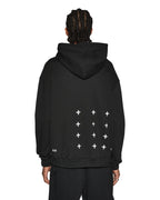 MENS 4 X 4 BIGGIE HOODIE JET BLACK FLEECE