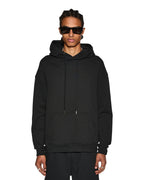 MENS 4 X 4 BIGGIE HOODIE JET BLACK FLEECE