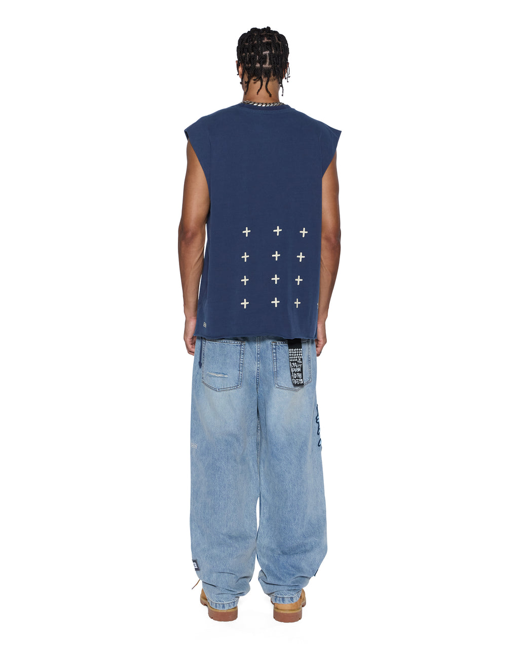 MENS ALL DAY BIGGIE CUT OFF TEE DEEP TEES