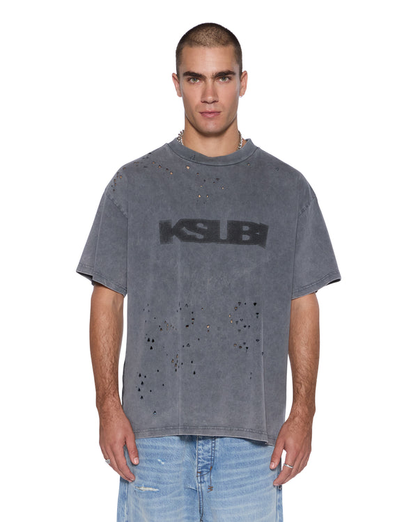 suu∗*です。 Mens Blasted Ekcess Ss Tee Rhino Tees | Ksubi ++