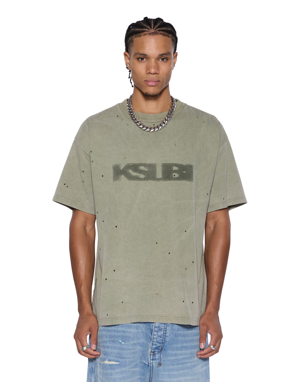 MENS BLASTED EKCESS SS TEE OUTBACK TEES
