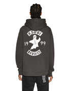 Mens Baddies Biggie Hoodie Faded Black Oversized Fleece - Black