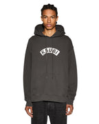 Mens Baddies Biggie Hoodie Faded Black Oversized Fleece - Black