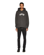 Mens Baddies Biggie Hoodie Faded Black Oversized Fleece - Black