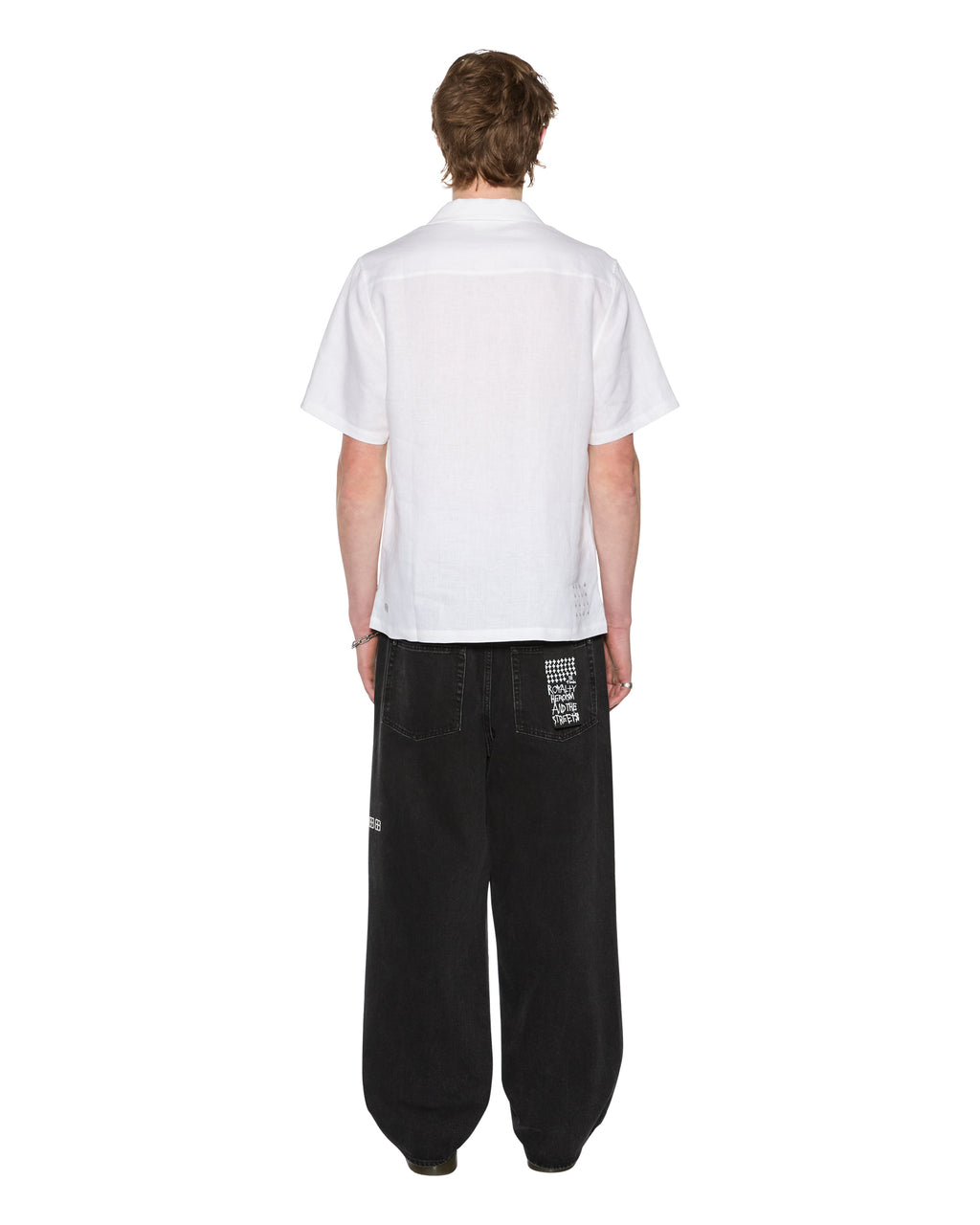 Mens Costa Resort Ss Shirt White Regular Shirts - White