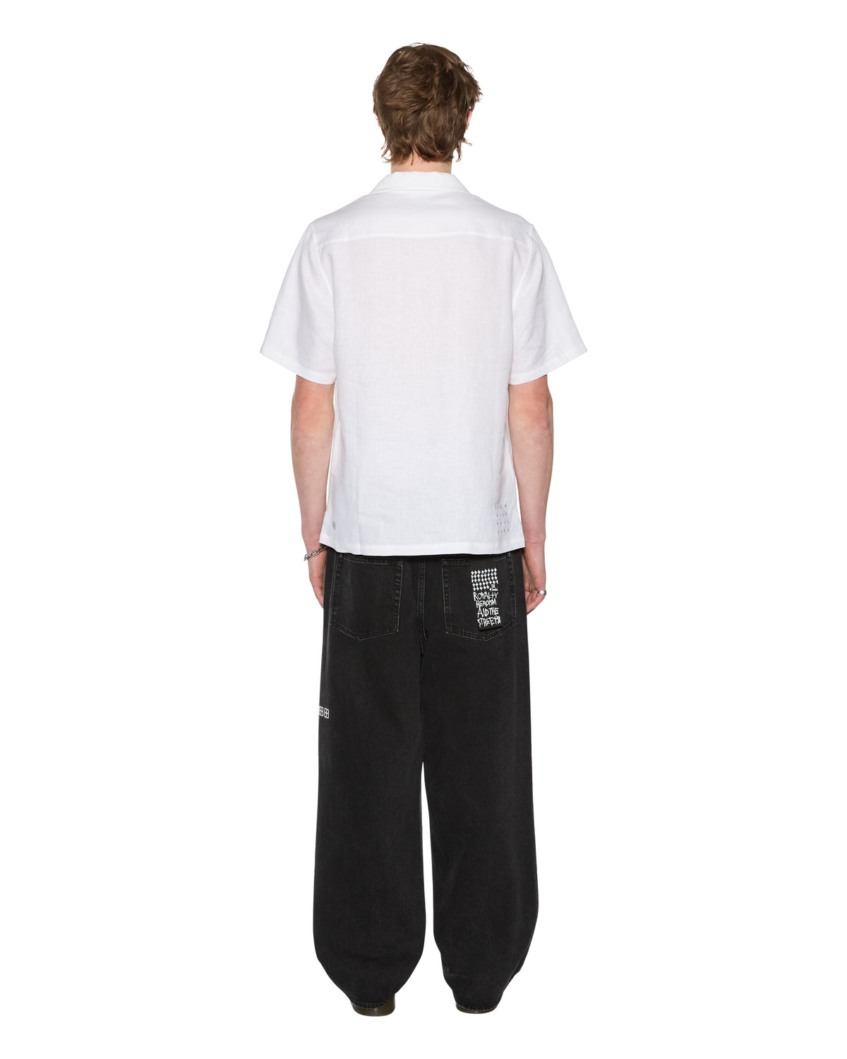 Mens Costa Resort Ss Shirt White Regular Shirts - White