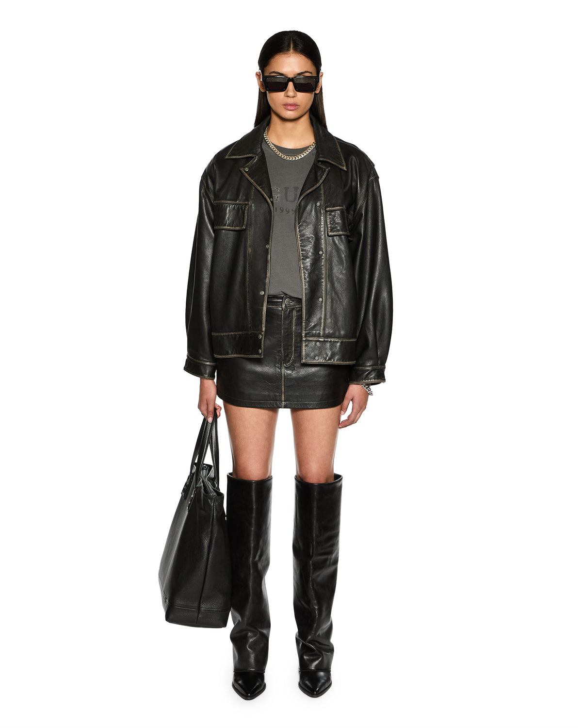 WOMENS CREED JACKET AGED BLACK JACKETS