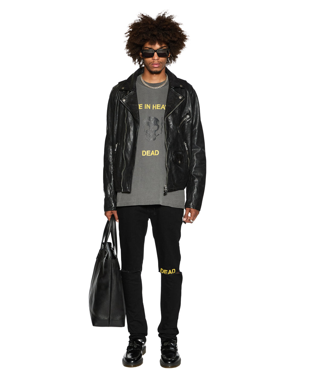 MENS DEAD EKCESS SS TEE CHARCOAL TEES