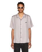 Mens Downtown Resort Ss Shirt Haze Regular Shirts - Purple