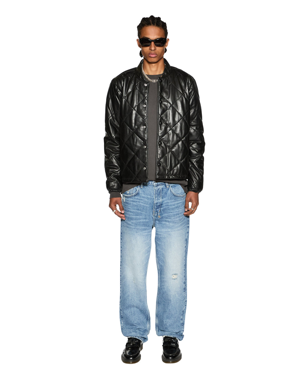 Mens Anti K Maverik Relaxed Denim Jeans - Denim