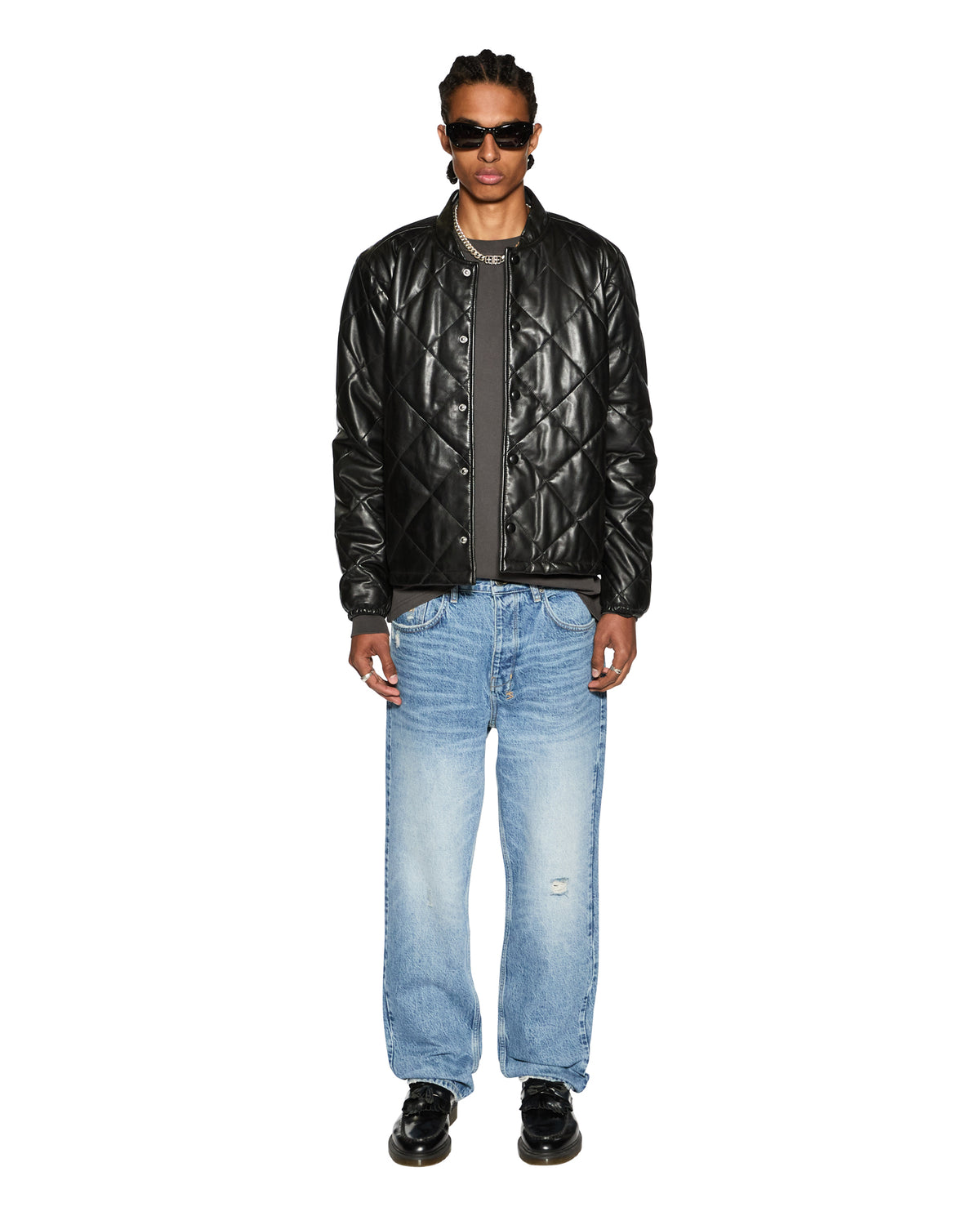 Mens Anti K Maverik Relaxed Denim Jeans - Denim