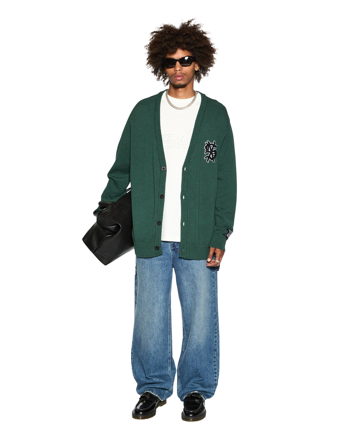 Mens Dug Out Knit Cardigan Military Regular Knitwear - Khaki