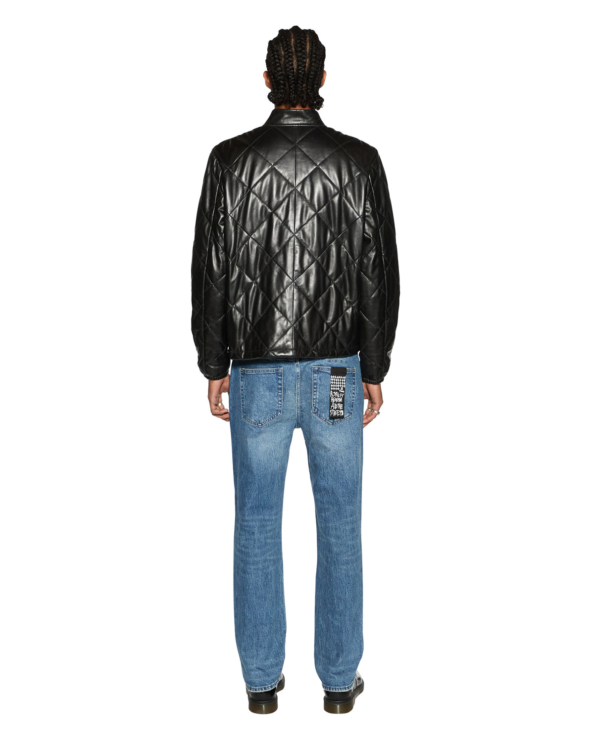 MENS ECLIPSE QUILTED BOMBER BLACK JACKETS
