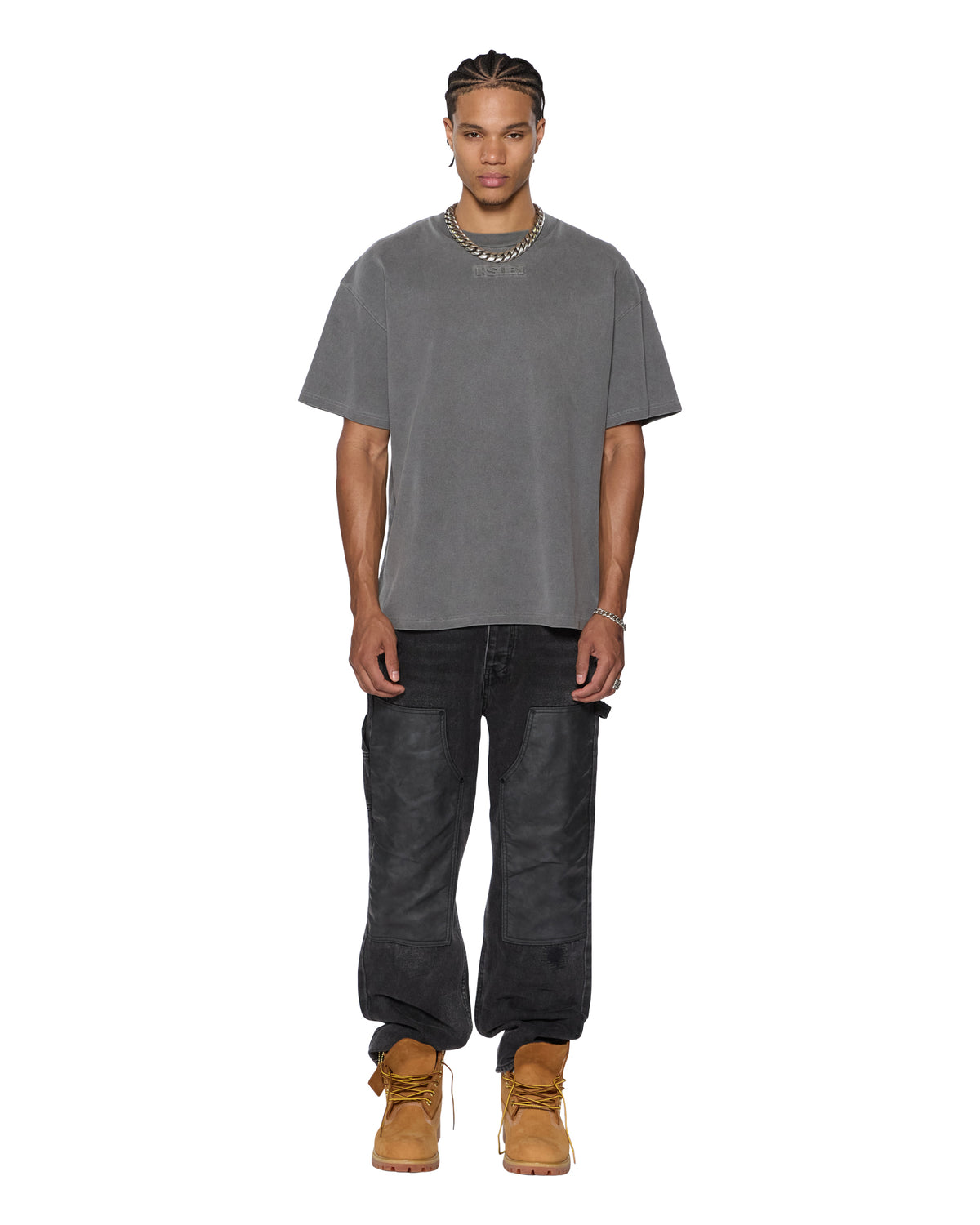 MENS INTRUDER EKCESS SS TEE CHARCOAL TEES