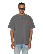 Mens Kickstart Ekcess Ss Tee Charcoal Oversized Tees - Grey