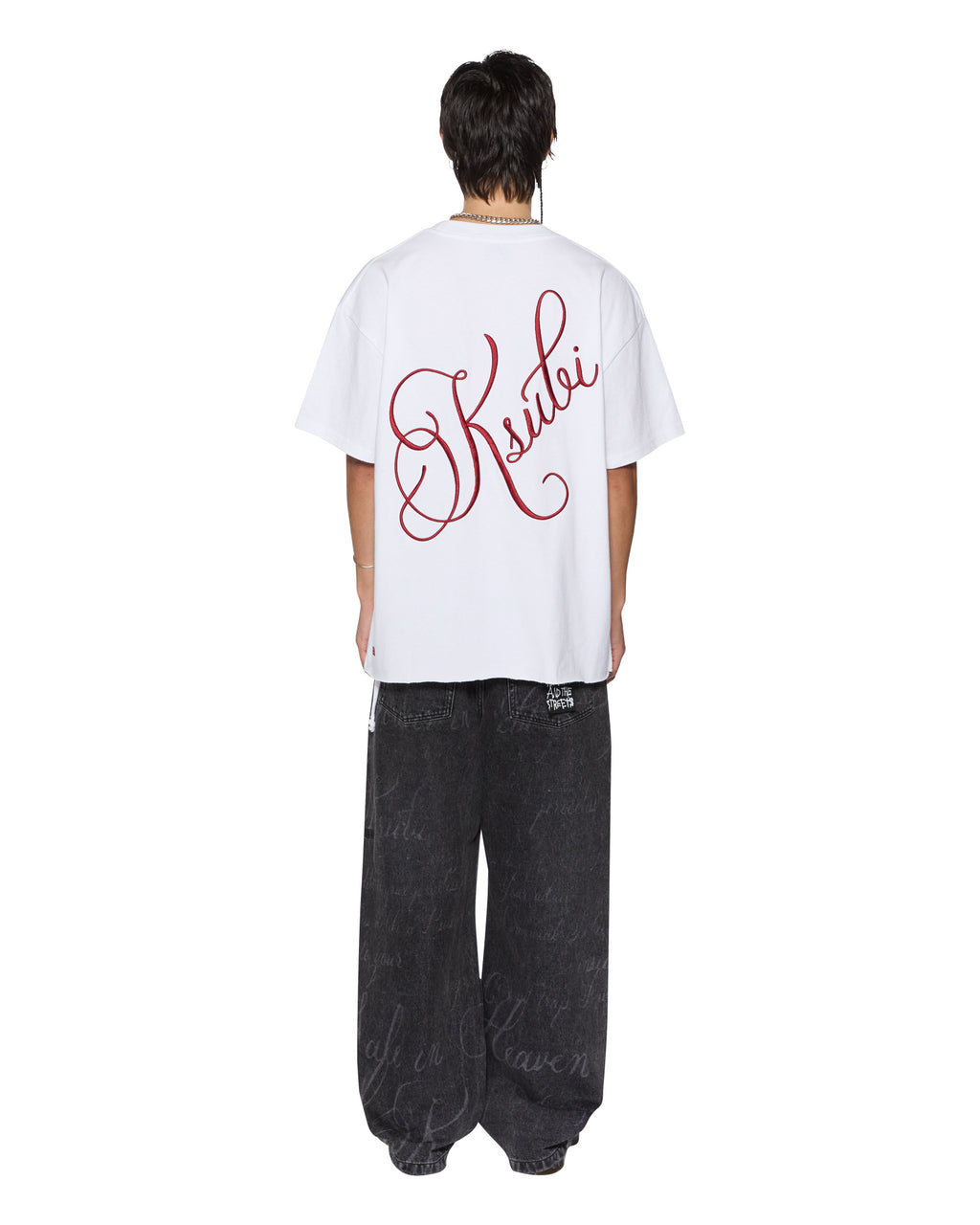 Mens Kursed Ekcess Ss Tee True White Oversized Tees - White