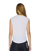 WOMENS MOTOR OIL MOSS TANK WHITE FASHION TOPS