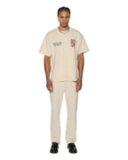 Mens Hazlow Ecru Straight Denim Jeans - Beige