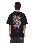 Mens Playoff Ekcess Ss Tee Jet Black Oversized Tees - Black