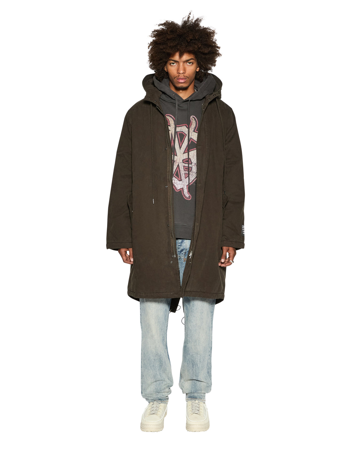 Mens Ranger Parka Dark Khaki Regular Jackets - Khaki