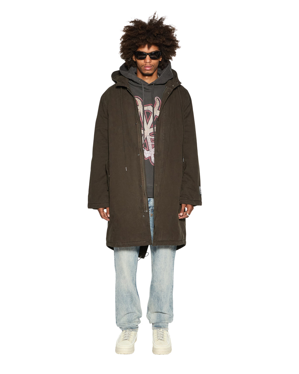 Mens Ranger Parka Dark Khaki Regular Jackets - Khaki