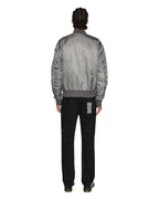 Mens Royalty Bomber Overdye Coal Regular Jackets - Grey