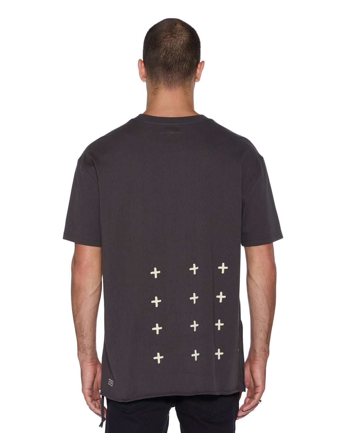 Mens Salud Biggie Ss Tee Faded Black Oversized Tees - Black