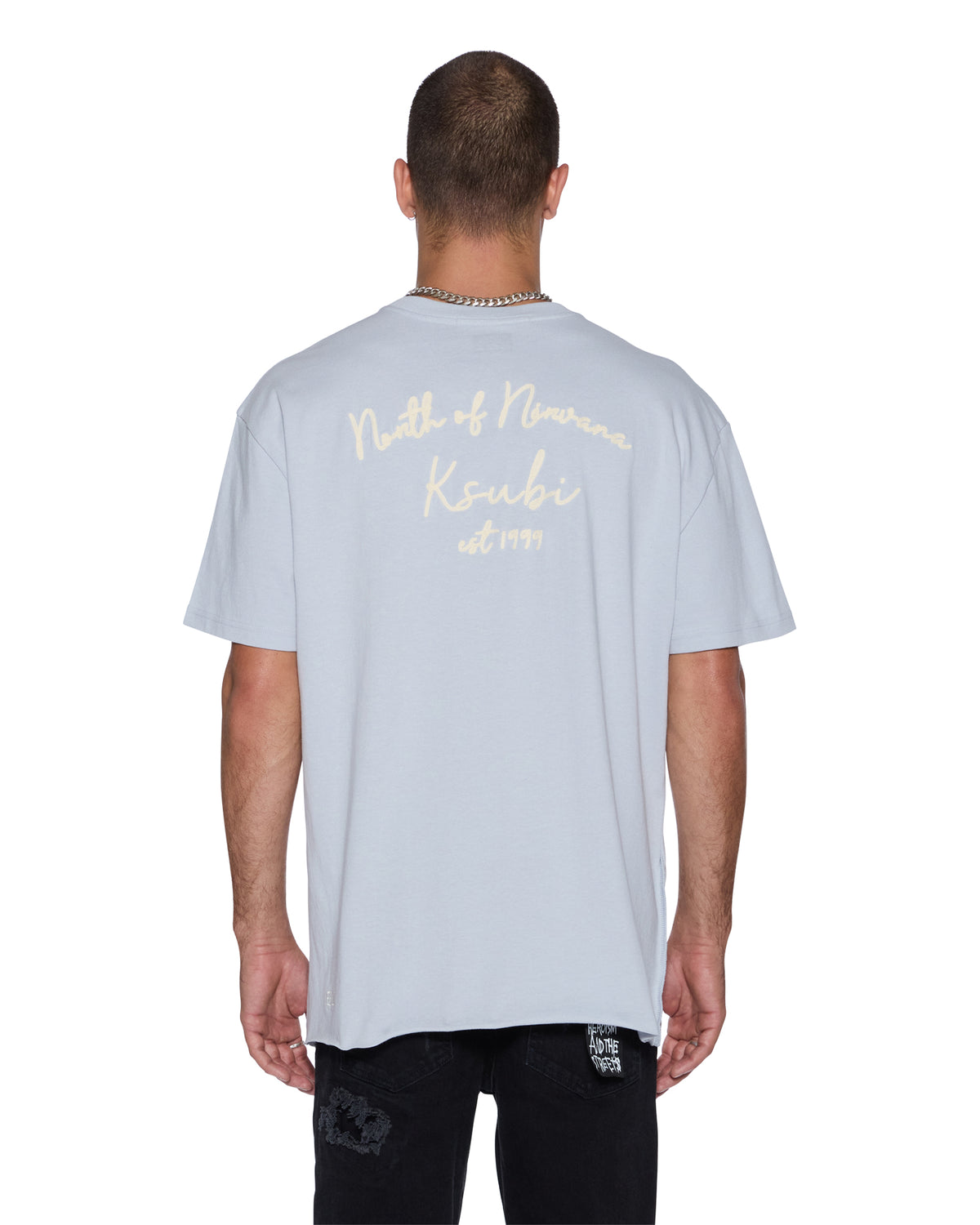 MENS SALUD BIGGIE SS TEE BLUE MIST TEES