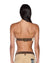 WOMENS  SCARF TOP SIERRA TAN FITTED FASHION TOPS