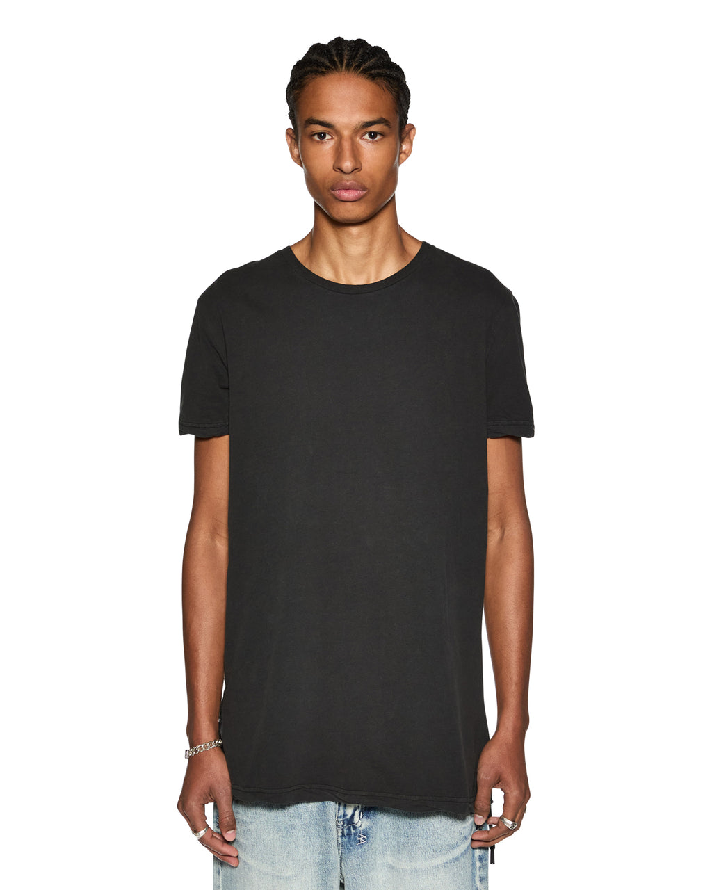 MENS SEEING LINES SS TEE BLACK TEES