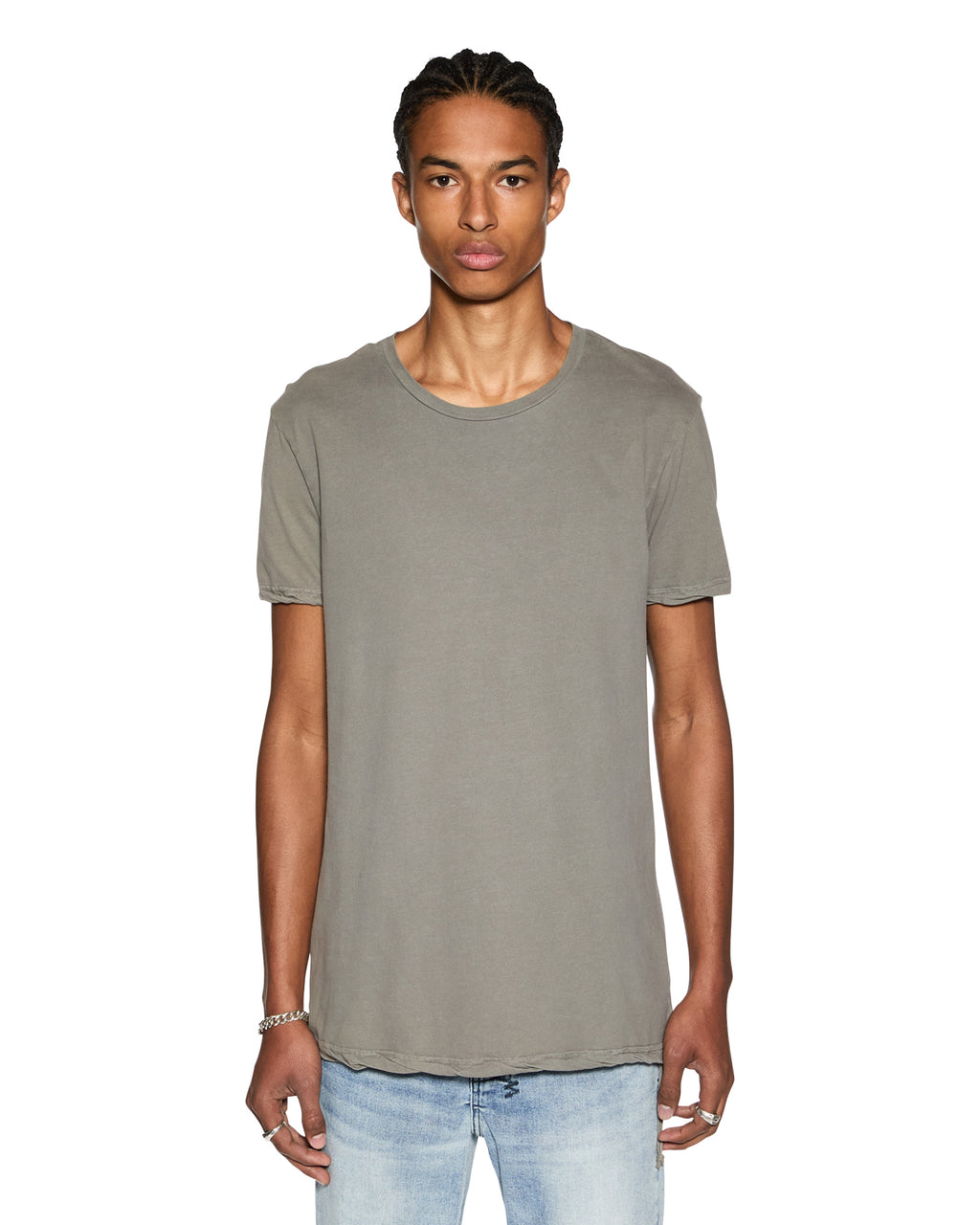 MENS SEEING LINES SS TEE VINTAGE GREY TEES