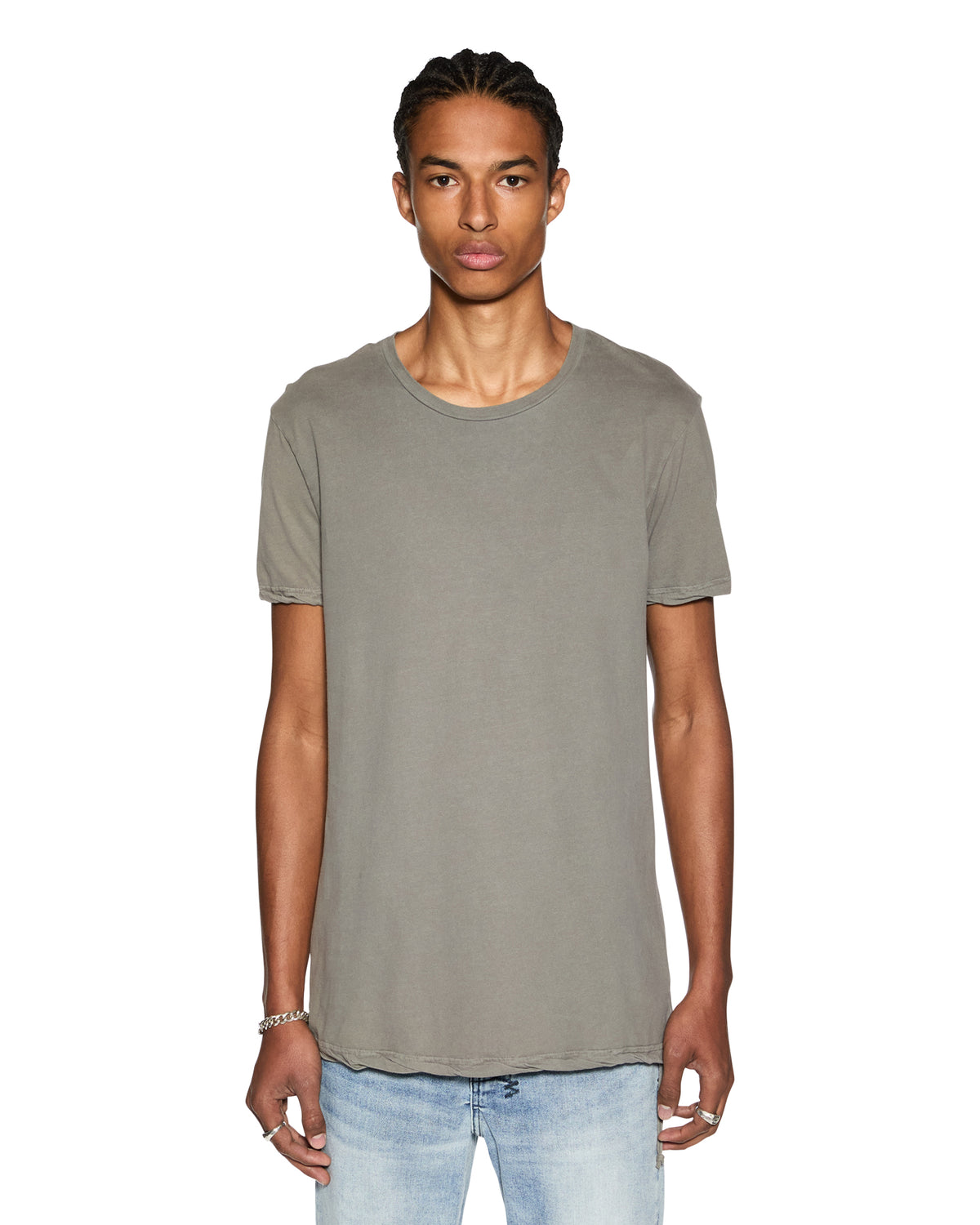 MENS SEEING LINES SS TEE VINTAGE GREY TEES