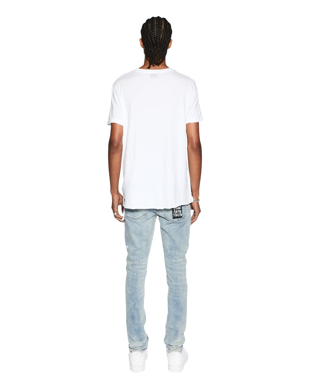 MENS SEEING LINES SS TEE WHITE TEES